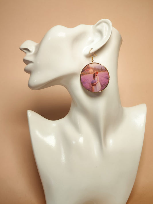 Boucles d’oreilles Monet – Lavande Rêveuse