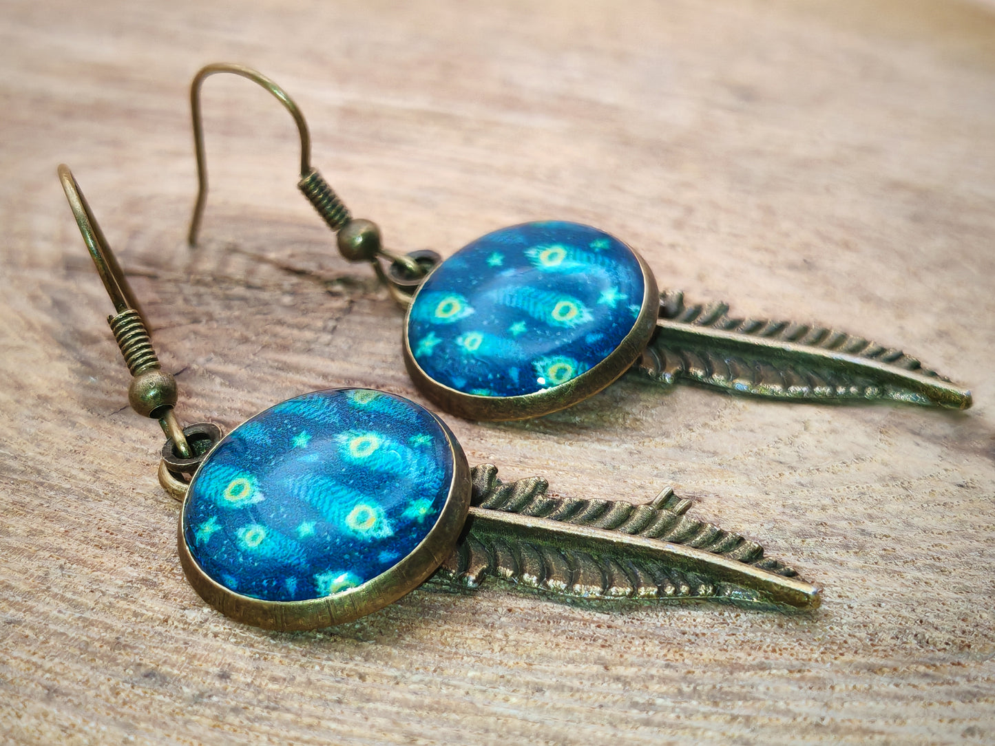 Boucles d’oreilles – Plumes de minuit
