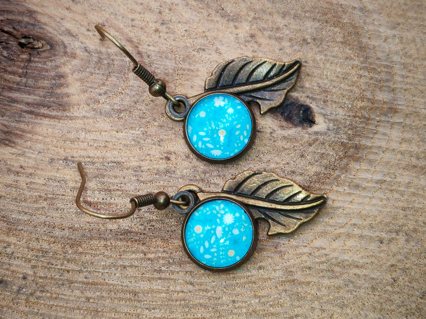 Boucles d’oreilles – Bleu des prés