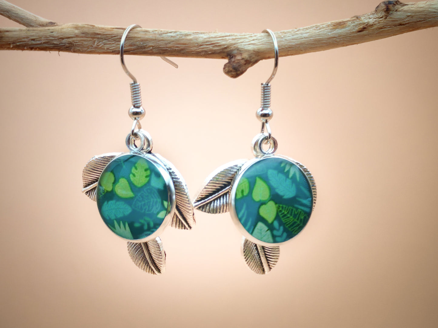 Boucles d’oreilles – Feuilles d’été