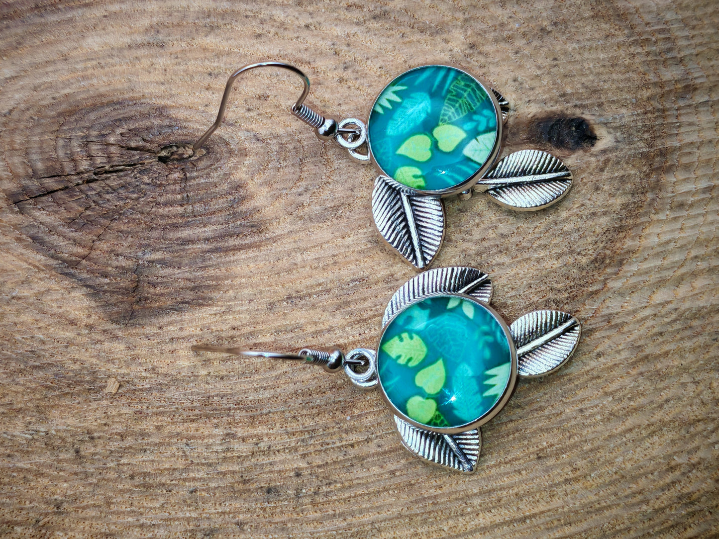 Boucles d’oreilles – Feuilles d’été