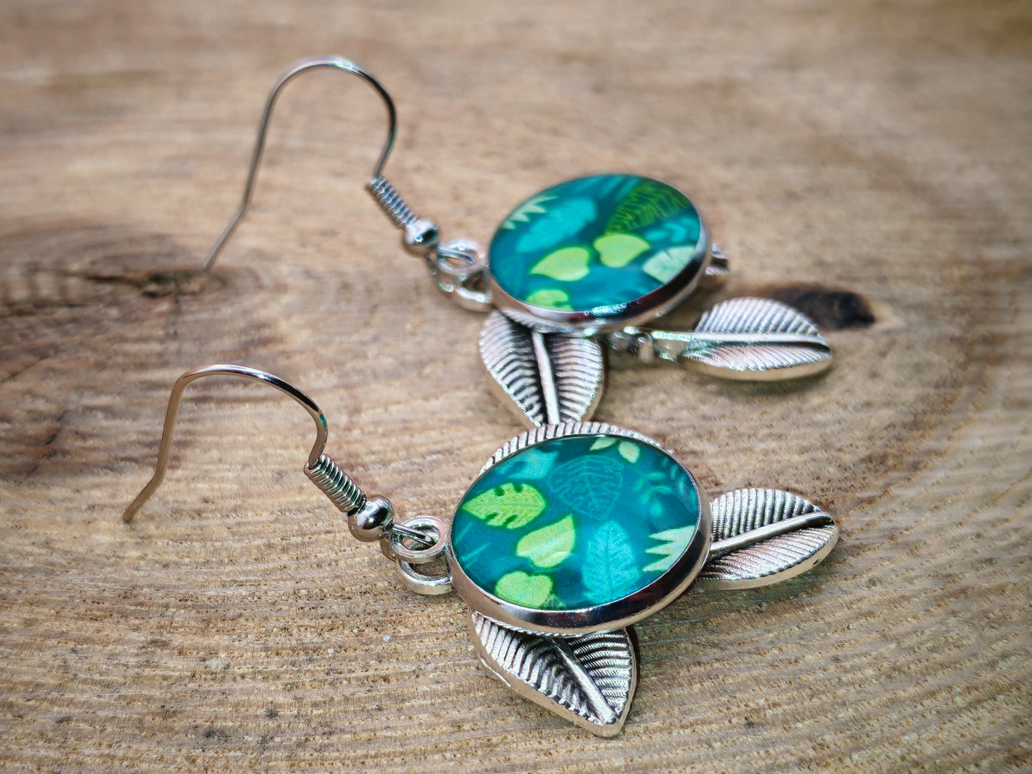 Boucles d’oreilles – Feuilles d’été