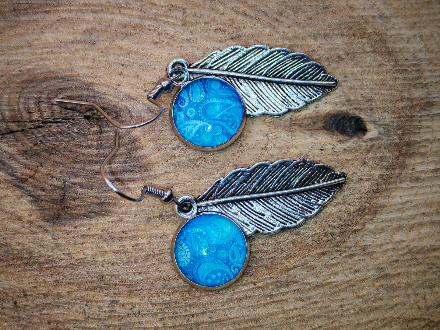 Boucles d’oreilles – Brume indigo