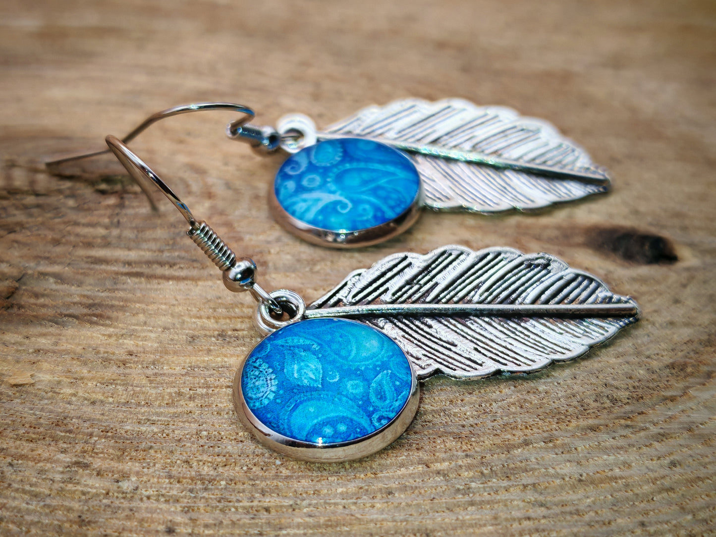 Boucles d’oreilles – Brume indigo