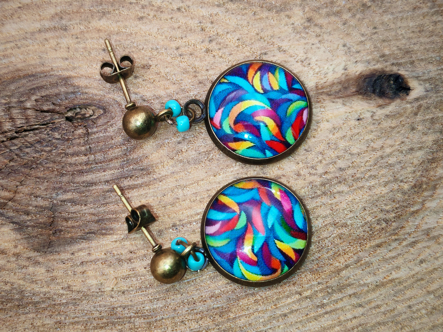 Boucles d’oreilles – Tourbillon chromatique