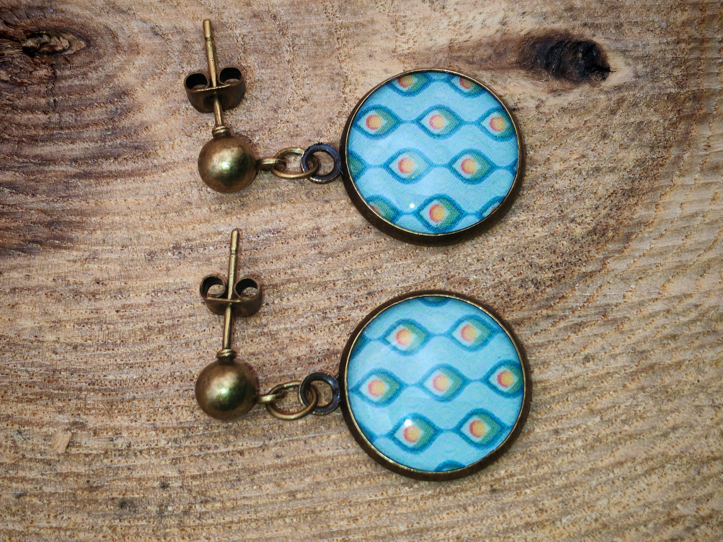 Boucles d’oreilles – Gouttes d’opale