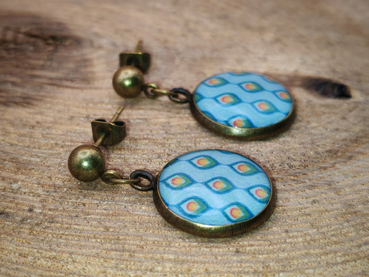 Boucles d’oreilles – Gouttes d’opale