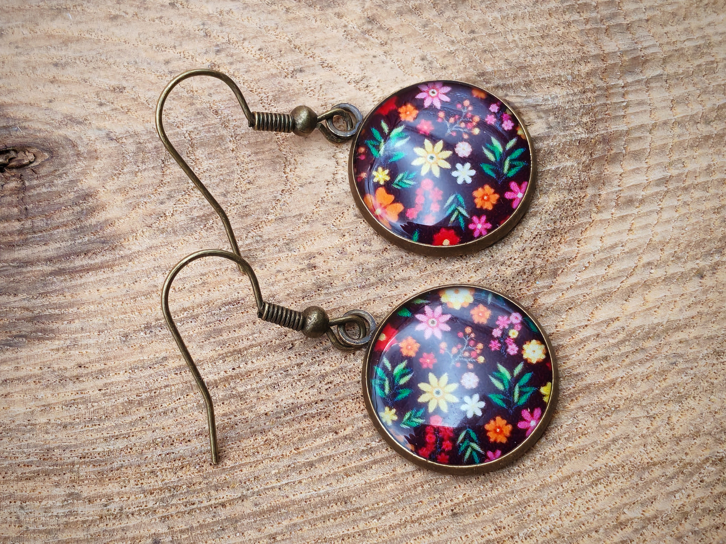 Boucles d’oreilles – Jardin flamboyant