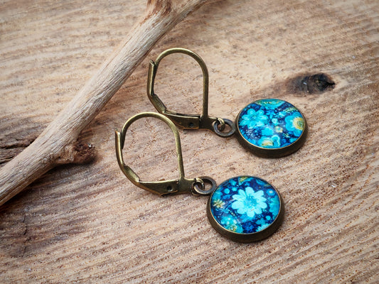 Boucles d'oreilles dormeuses – Nuit florale