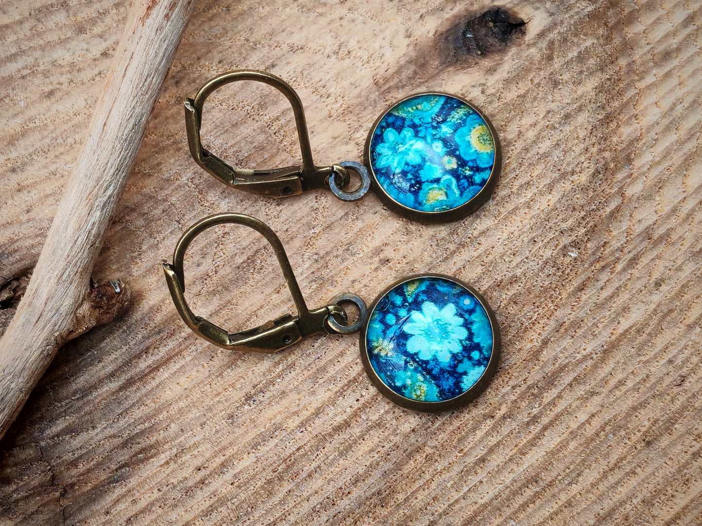 Boucles d'oreilles dormeuses – Nuit florale