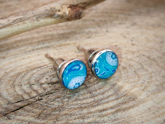 Clous cabochon de 6 mm – Lagune céleste