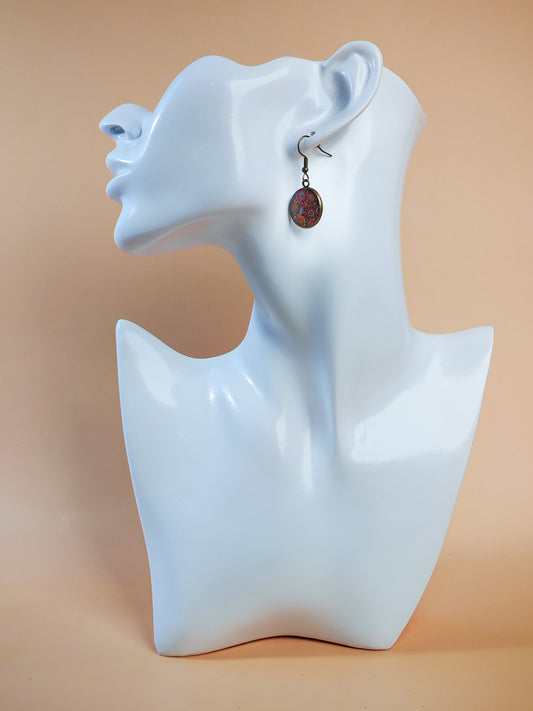 Boucles d’oreilles – Jardin persan aux teintes brûlantes