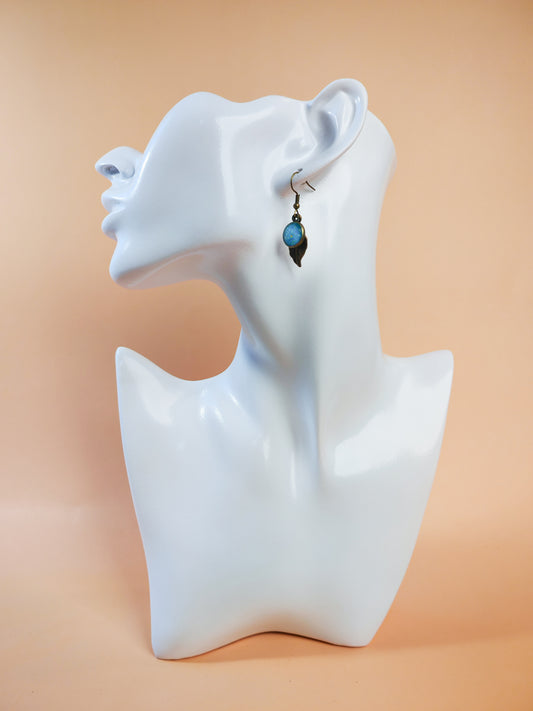 Boucles d’oreilles – Bleu des prés