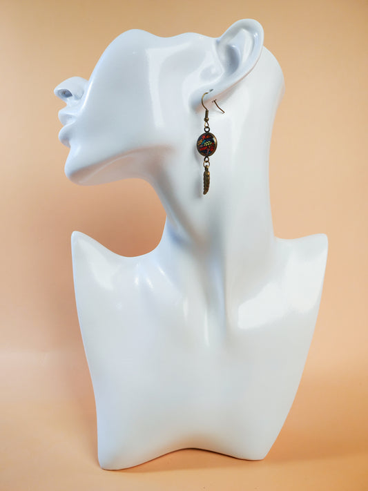 Boucles d’oreilles – Clairière flamboyante