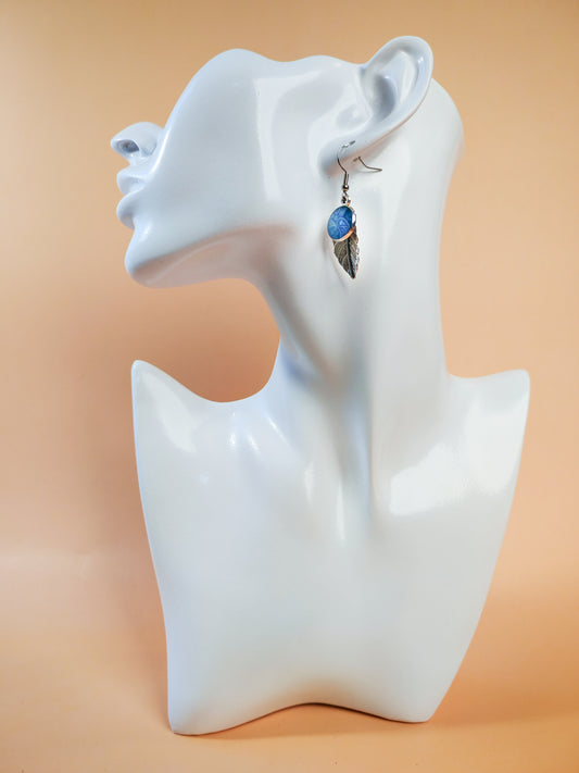 Boucles d’oreilles – Brume indigo