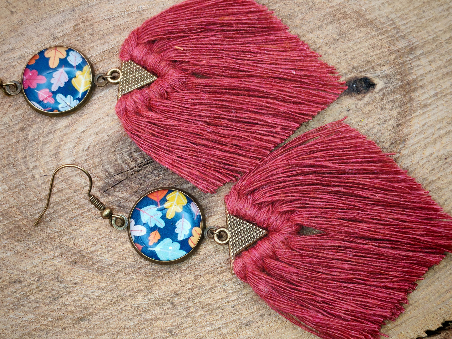 Boucles d'oreilles – Chute en couleurs