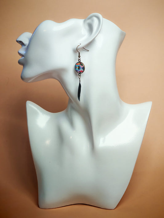 Boucles d'oreilles – Rétro graphique