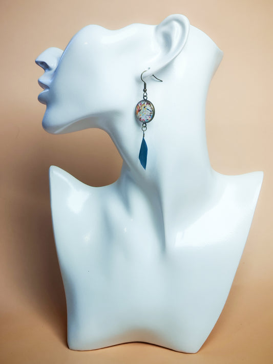 Boucles d'oreilles – Plumes en fête