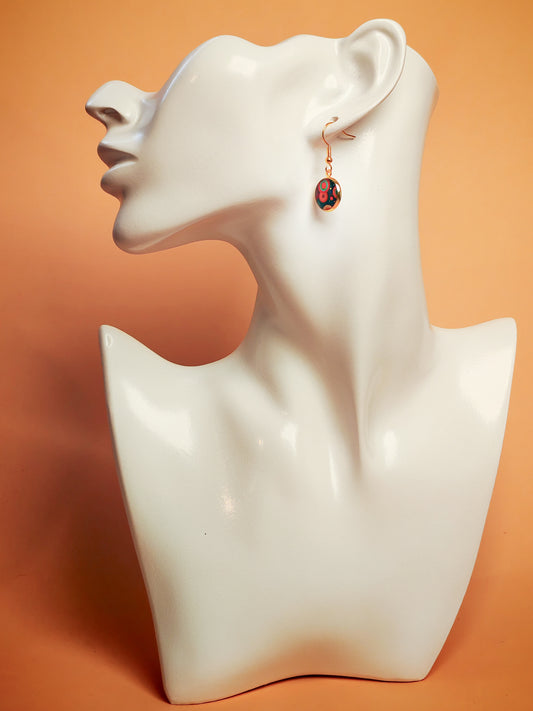 Boucles d’oreilles – Bulles solaires sur ciel de minuit