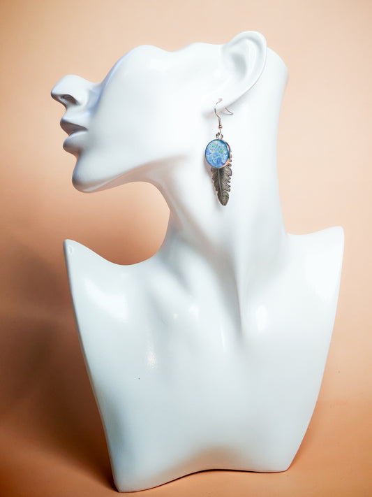 Boucles d'oreilles - Bleu des songes
