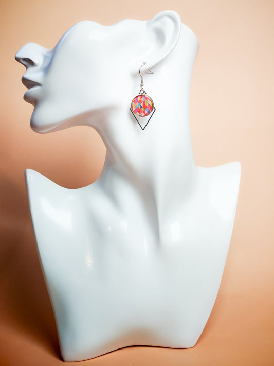 Boucles d’oreilles – Triangles en fête