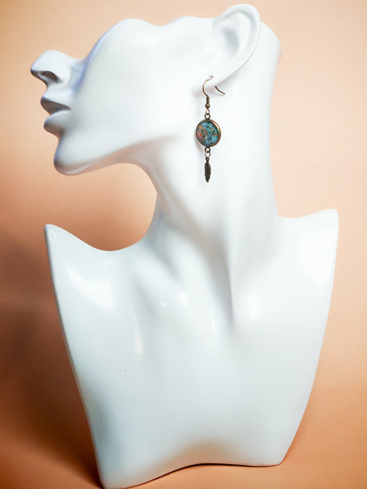 Boucles d'oreilles – Mandalas célestes et plumes bohèmes