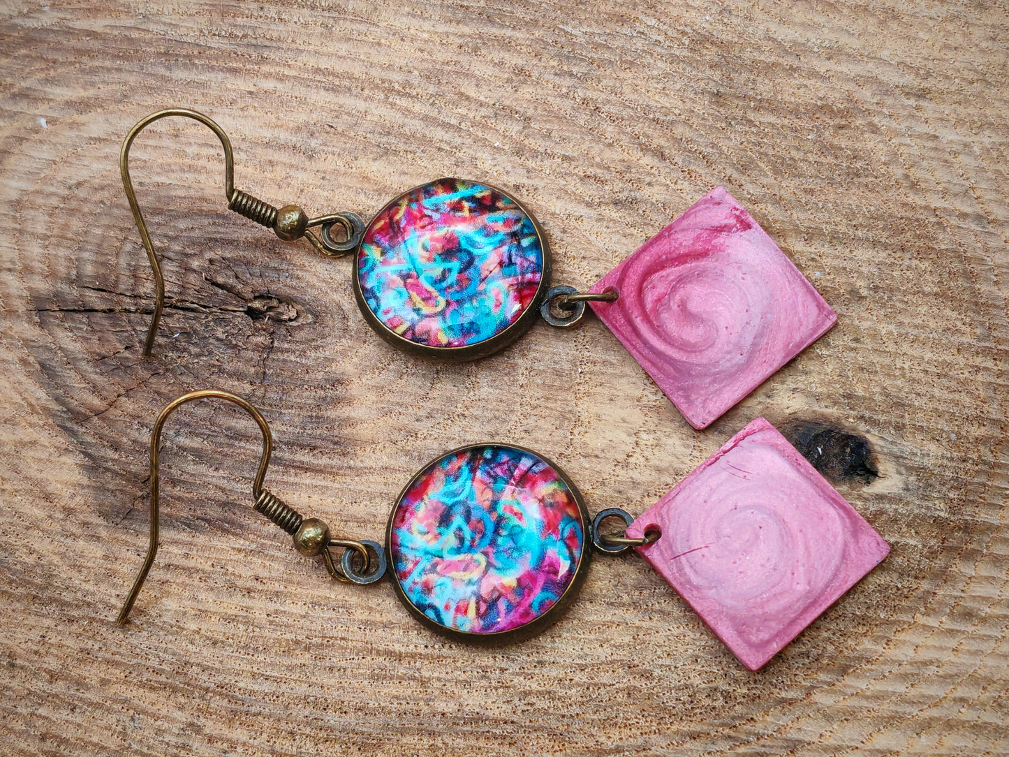 Boucles d'oreilles – Éclat carmin