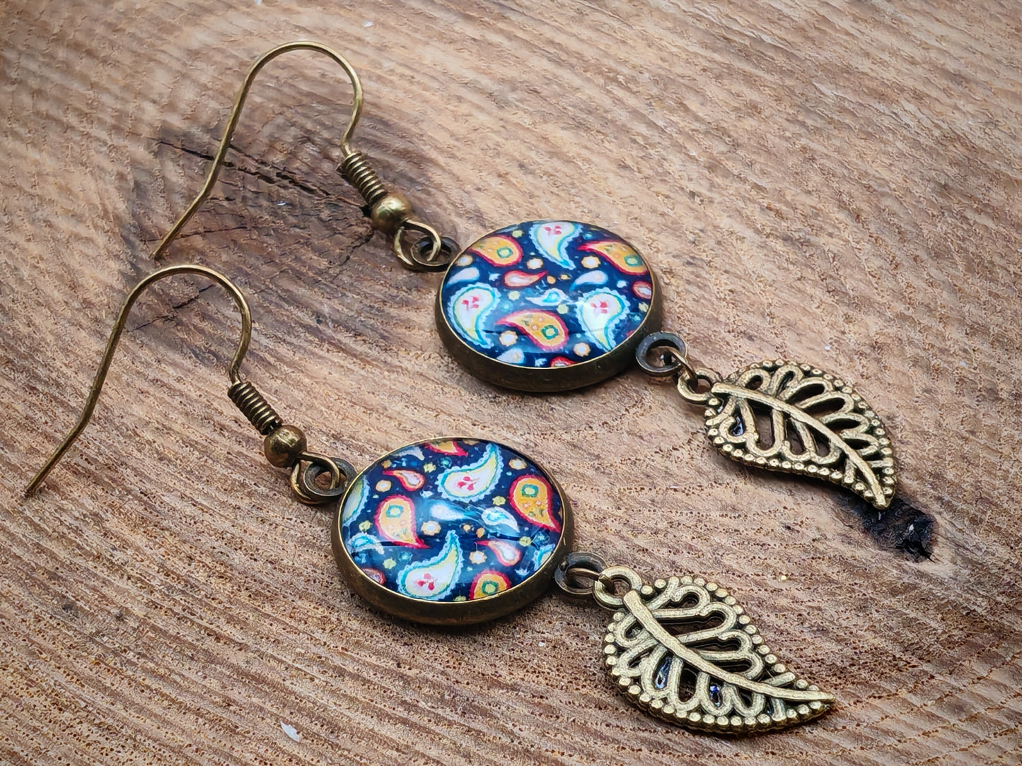 Boucles d'oreilles – Jardin cachemire
