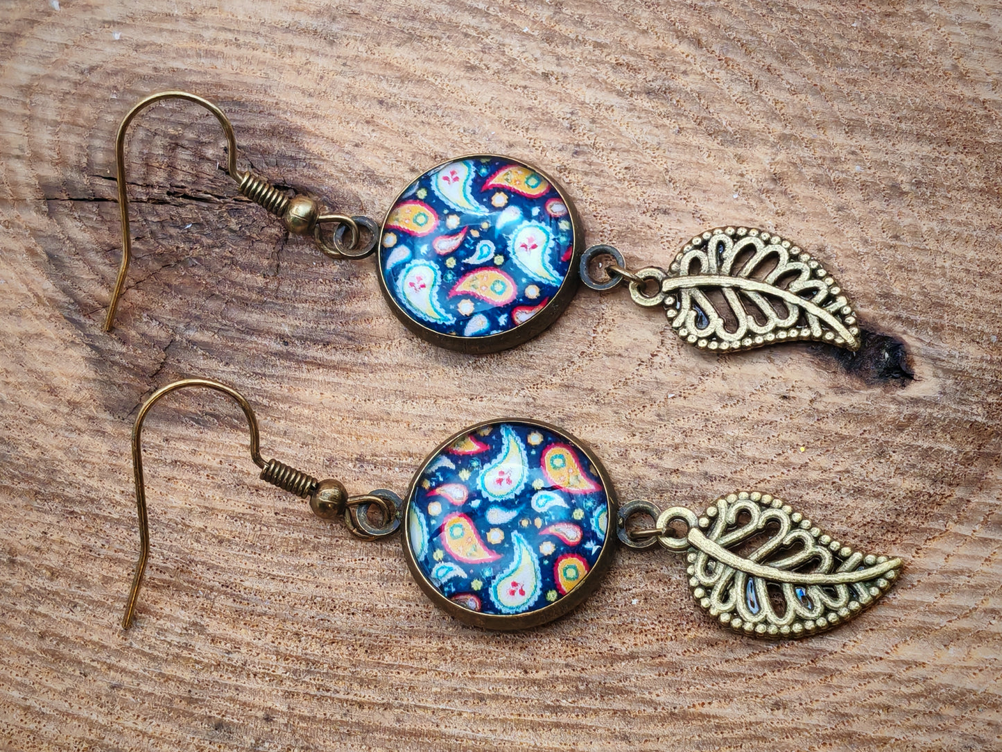 Boucles d'oreilles – Jardin cachemire