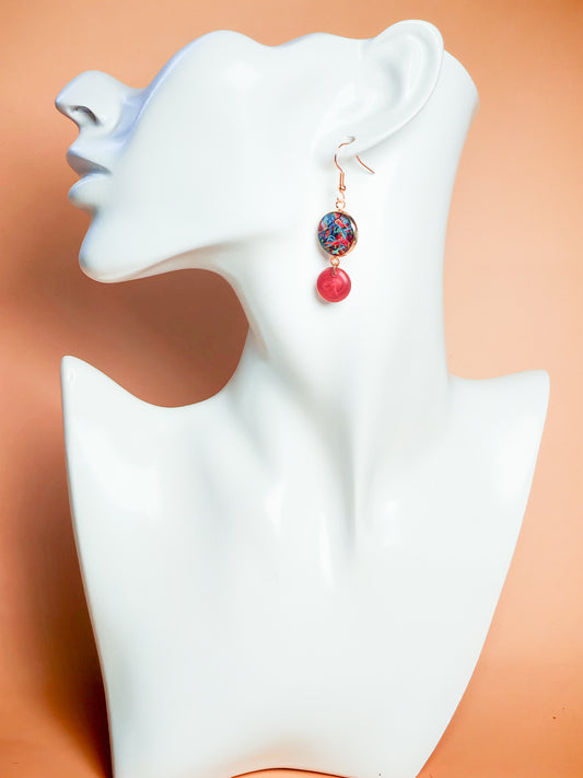 Boucles d'oreilles – Abstractions flamboyantes
