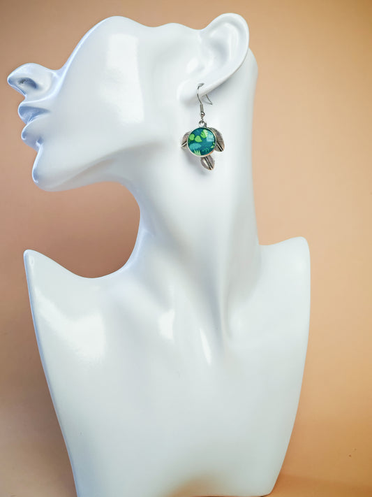 Boucles d’oreilles – Feuilles d’été