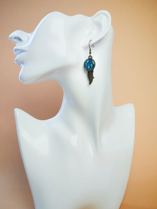 Boucles d’oreilles – Plumes de minuit