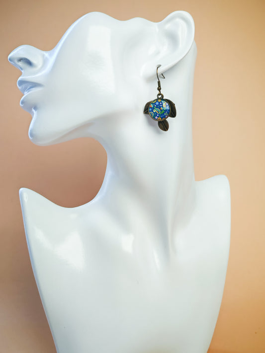 Boucles d’oreilles – Jardin cachemire