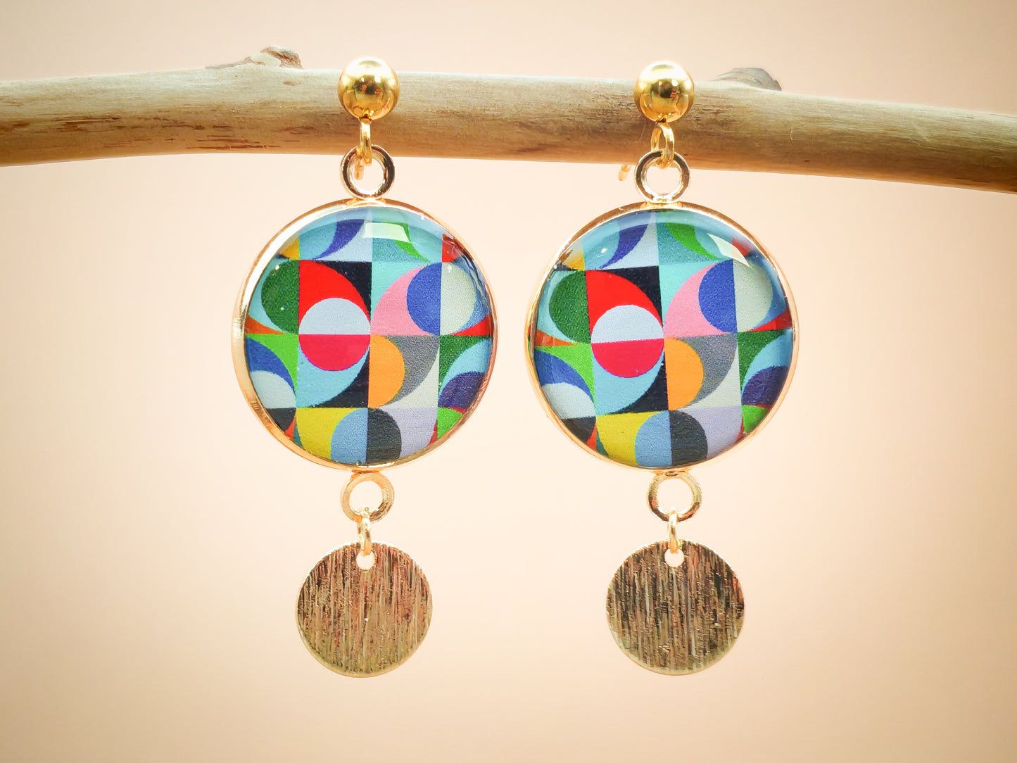Boucles d’oreilles – Kaléidoscope solaire