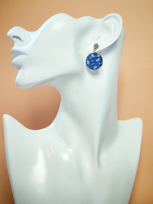 Boucles d’oreilles – Feuillage nocturne