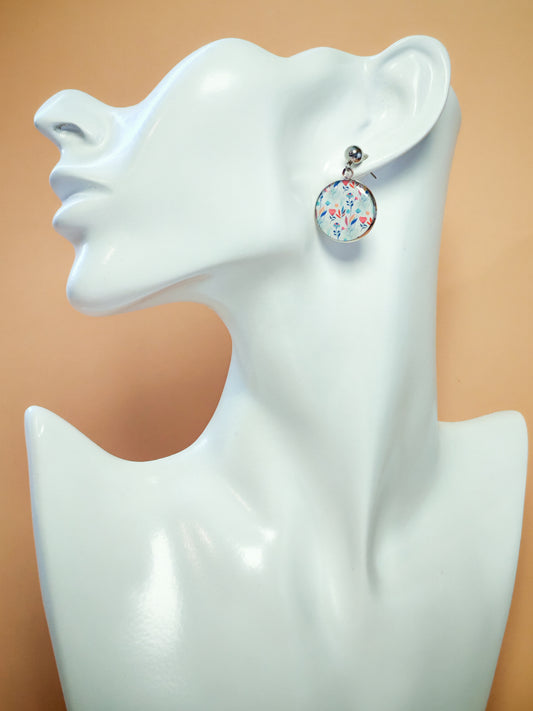 Boucles d’oreilles – Prairie d’aquarelle