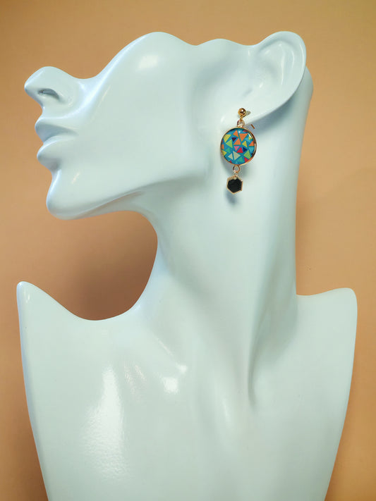 Boucles d’oreilles – Prisme en fête