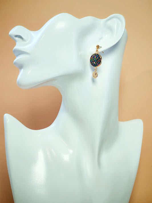 Boucles d’oreilles – Jardin secret à la nuit tombée