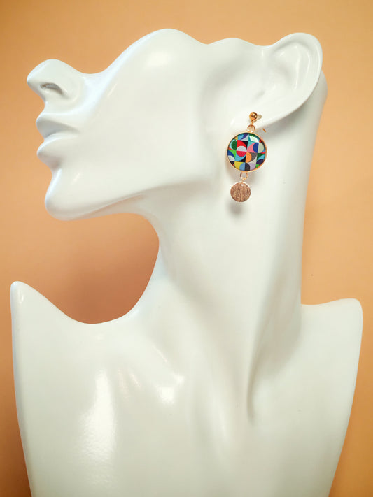 Boucles d’oreilles – Kaléidoscope solaire