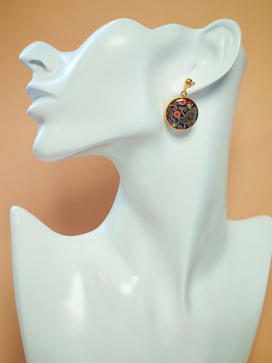 Boucles d’oreilles – Jardins persans aux mille couleurs