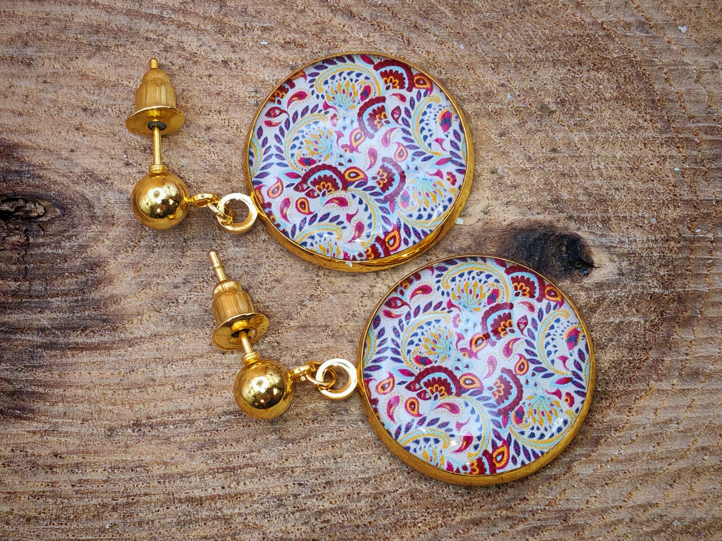 Boucles d’oreilles – Éclats d’Orient pastel