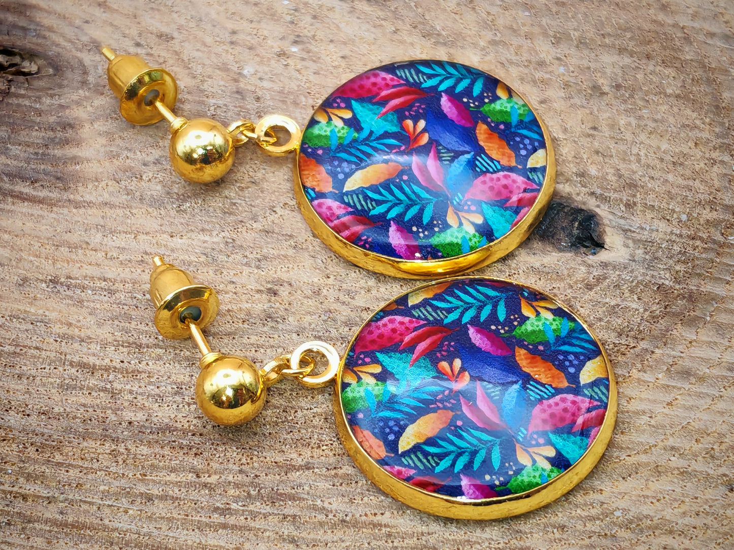 Boucles d’oreilles – Jungle lumineuse