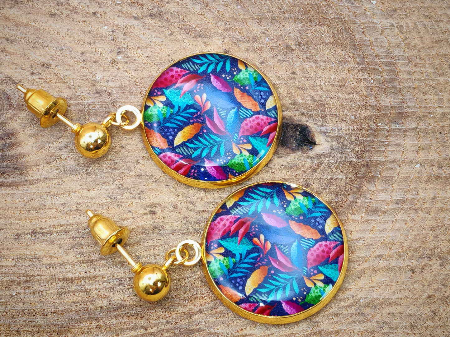 Boucles d’oreilles – Jungle lumineuse