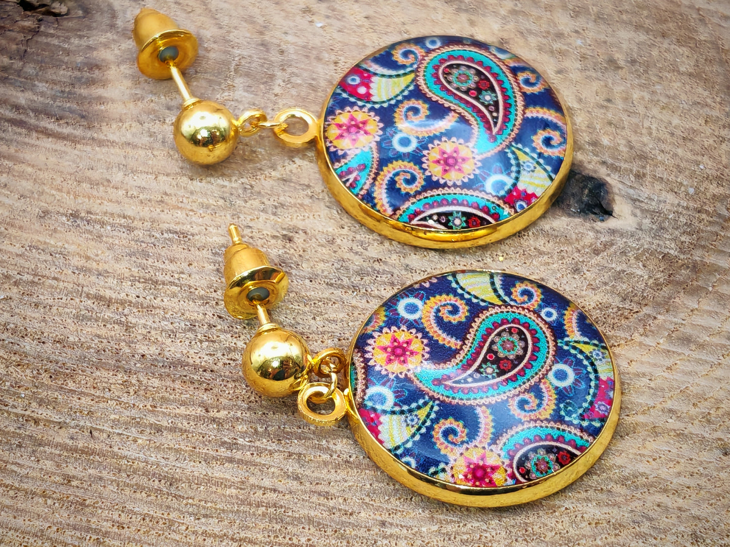 Boucles d’oreilles – Jardins persans aux mille couleurs