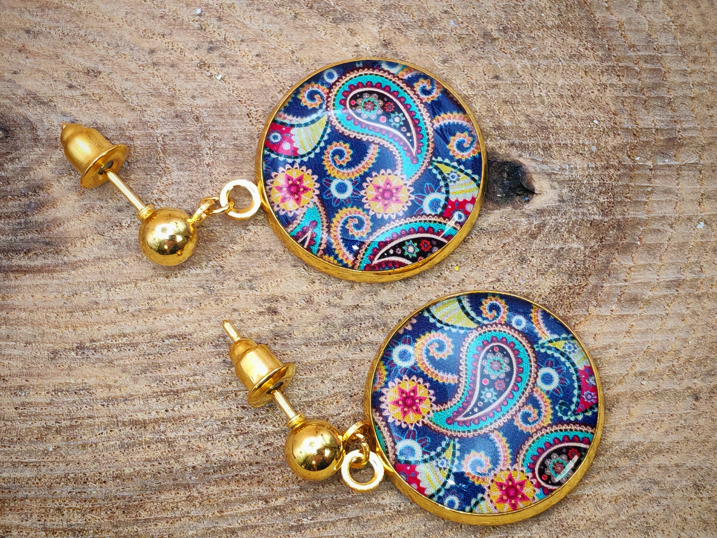 Boucles d’oreilles – Jardins persans aux mille couleurs
