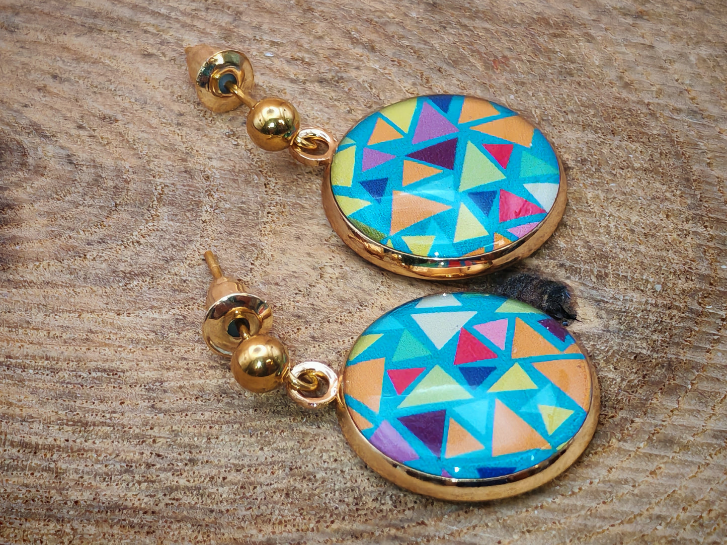 Boucles d’oreilles – Éclats graphiques