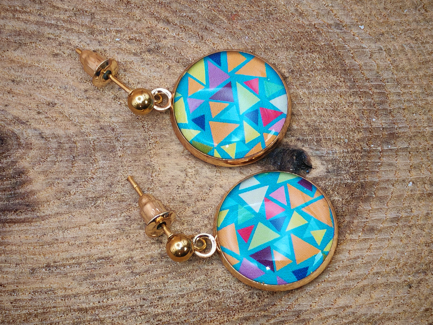 Boucles d’oreilles – Éclats graphiques