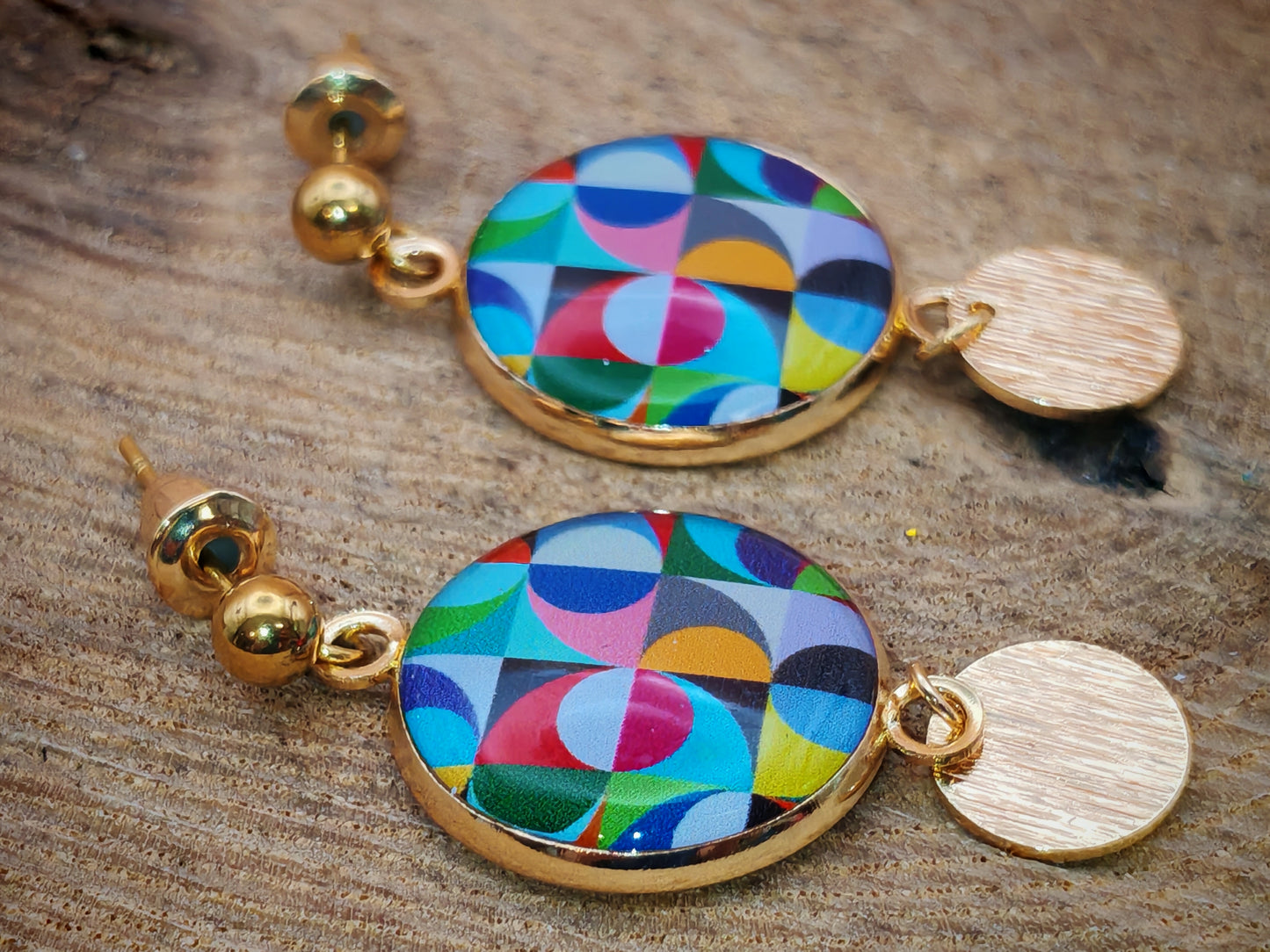 Boucles d’oreilles – Kaléidoscope solaire
