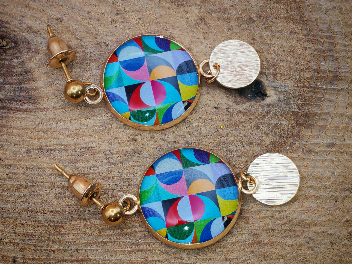 Boucles d’oreilles – Kaléidoscope solaire