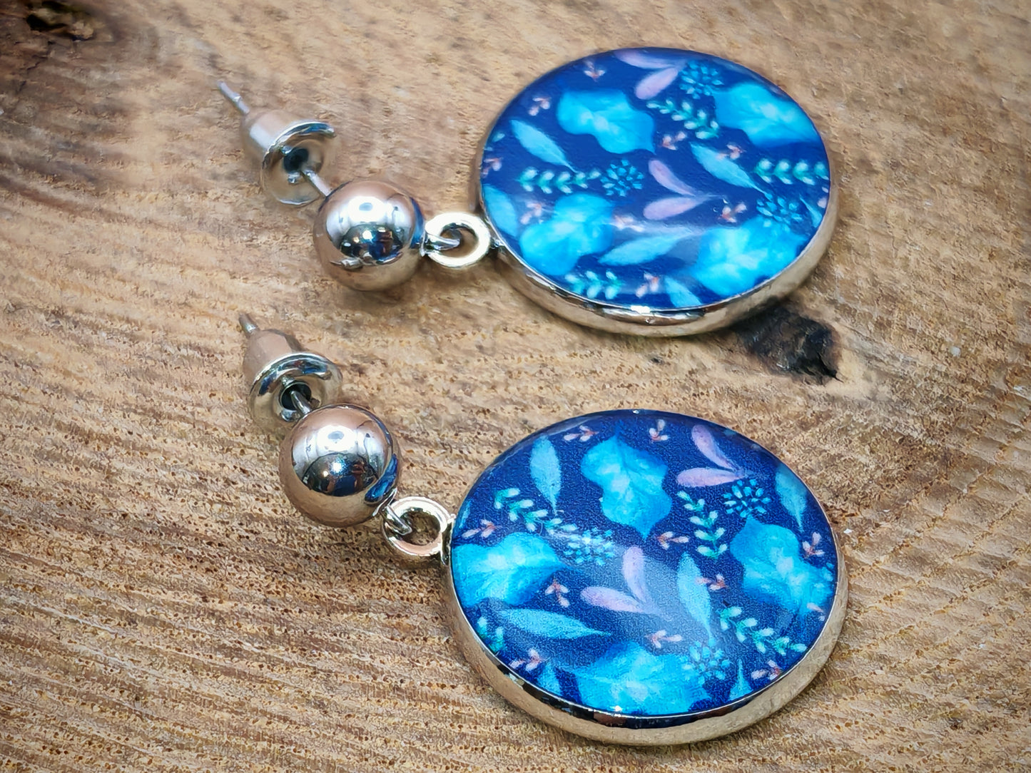Boucles d’oreilles – Feuillage nocturne